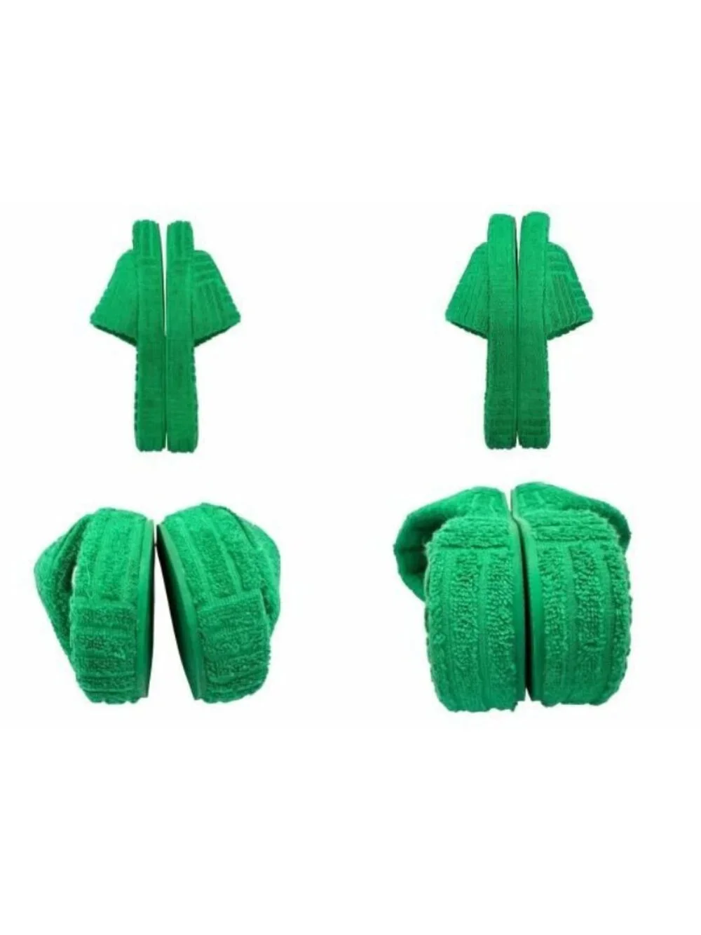 Bottega Veneta Resort Sponge Slide Sandals Green
